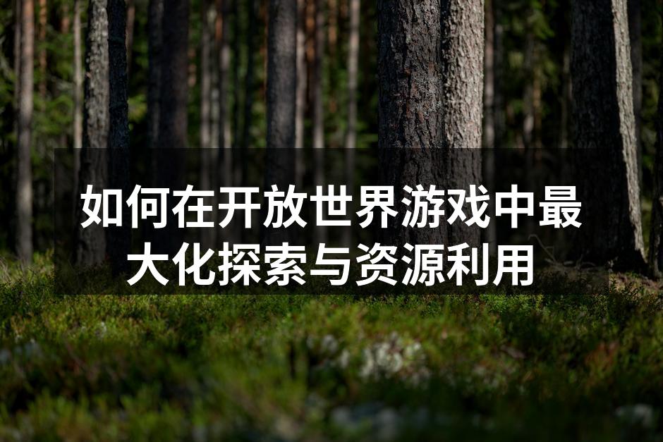 开放世界游戏的探索乐趣